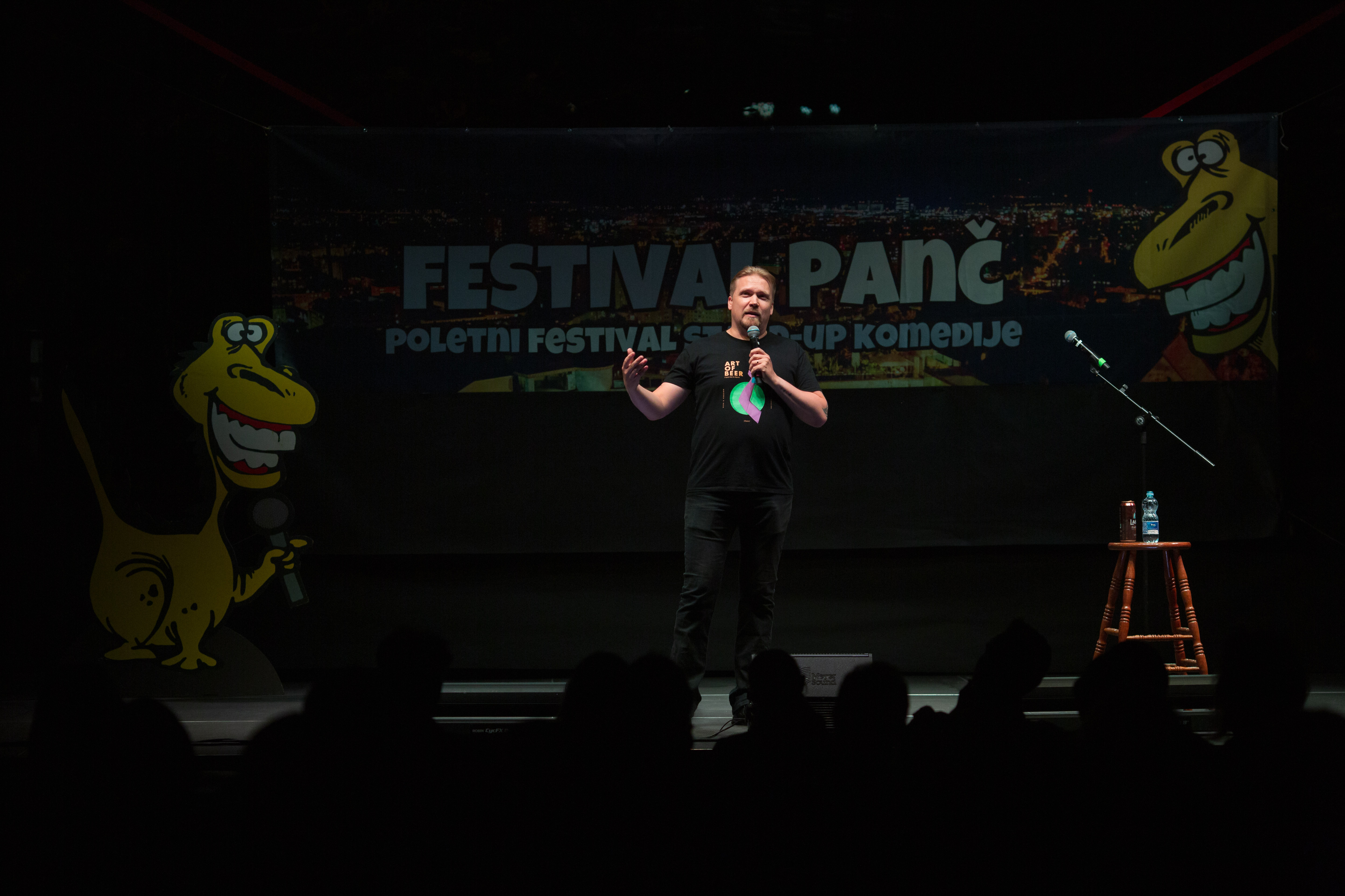 Harri Soinila performing at PANČ Stand Up Comedy Festival in Ljubljana, Slovenia